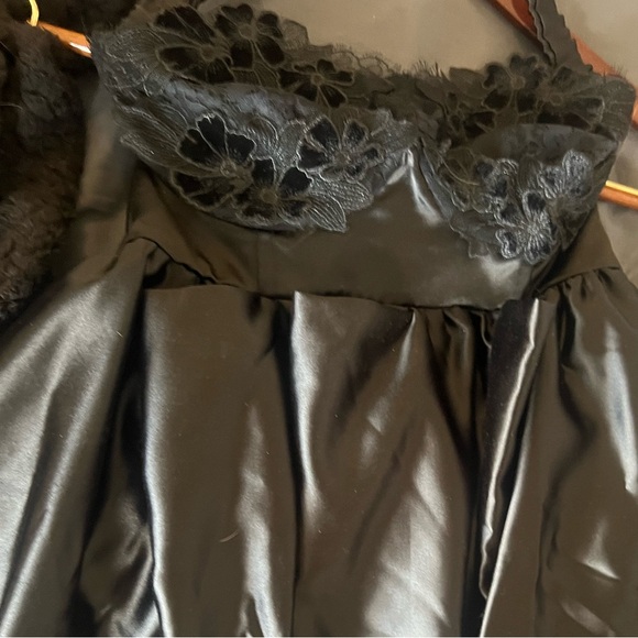 For Love & Lemons Virginia appliqué black dress w gloves NWT 🎀 - Picture 9 of 15